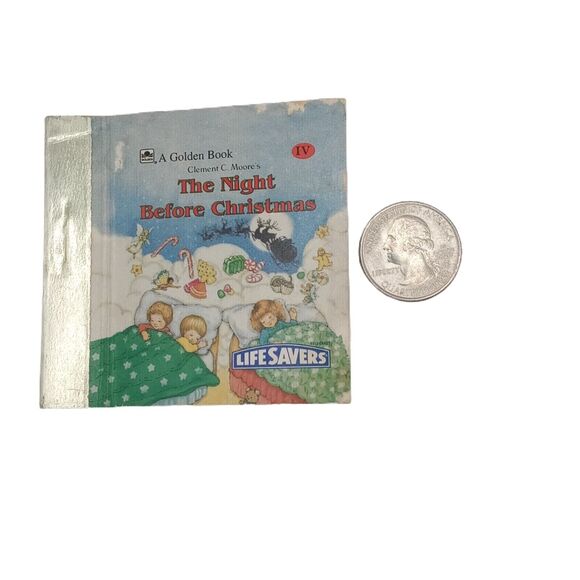 Mini Life Savers Ornament Book 1987 The Night Before Christmas Vintage Miniature - Picture 3 of 16